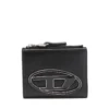1DR bi-fold zip ii Logo plakalı küçük deri cüzdan