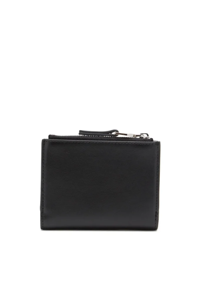 1DR bi-fold zip ii Logo plakalı küçük deri cüzdan