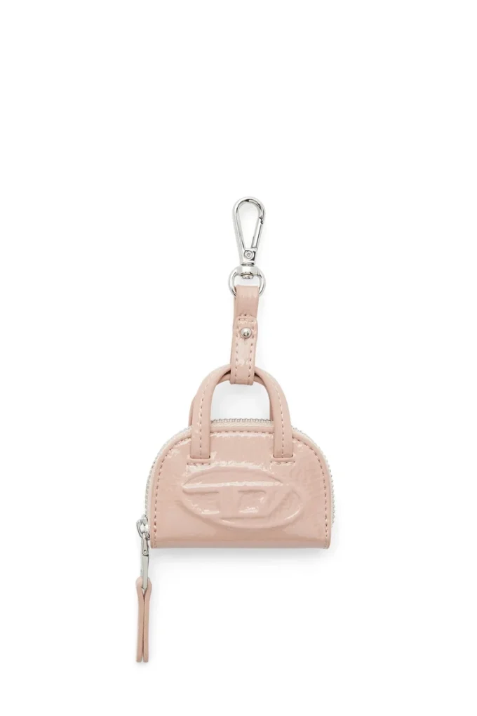 1DR dome charms Parlak, buruşuk naplak çanta charm