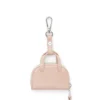 1DR dome charms Parlak, buruşuk naplak çanta charm