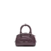 1dr dome crossbody 1DR Dome-Mini bowling çanta, bordo deri