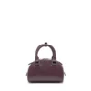 1dr dome crossbody 1DR Dome-Mini bowling çanta, bordo deri