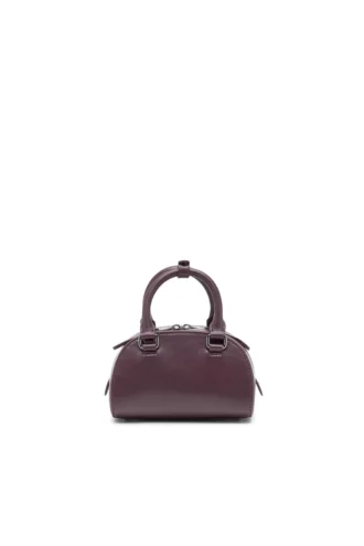 1dr dome crossbody 1DR Dome-Mini bowling çanta, bordo deri