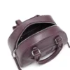 1dr dome crossbody 1DR Dome-Mini bowling çanta, bordo deri