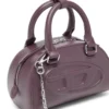 1dr dome crossbody 1DR Dome-Mini bowling çanta, bordo deri
