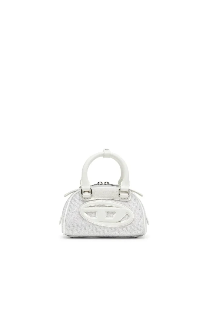 1dr dome crossbody 1DR Dome-Mini bowling çanta, lurex kumaş