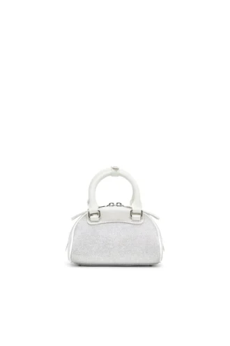 1dr dome crossbody 1DR Dome-Mini bowling çanta, lurex kumaş