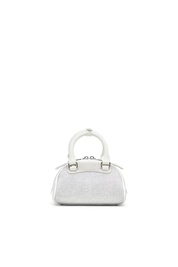 1dr dome crossbody 1DR Dome-Mini bowling çanta, lurex kumaş