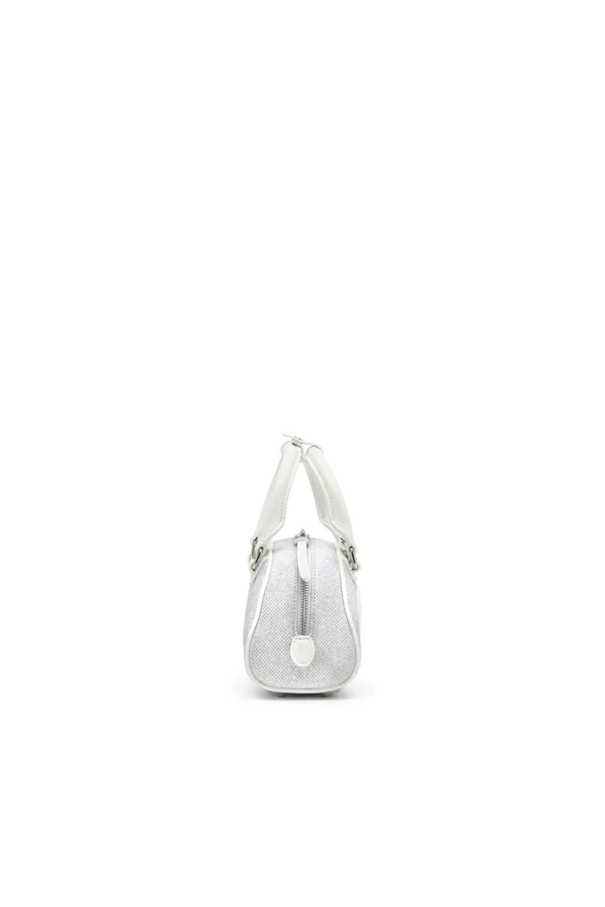 1dr dome crossbody 1DR Dome-Mini bowling çanta, lurex kumaş