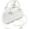 1dr dome crossbody 1DR Dome-Mini bowling çanta, lurex kumaş