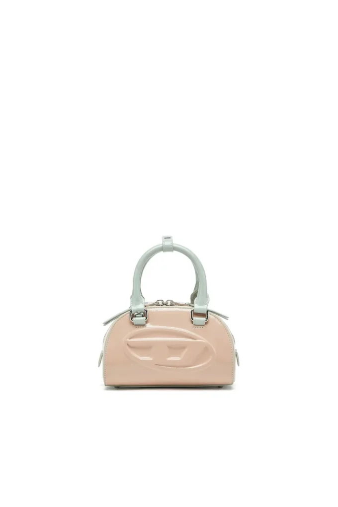 1dr dome crossbody 1DR Dome-Mini bowling çanta Naplak efektli