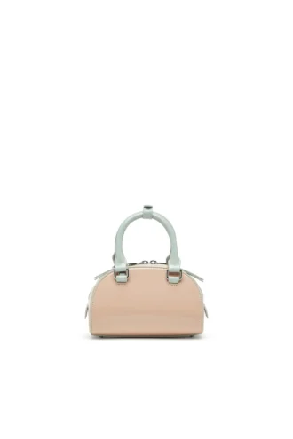 1dr dome crossbody 1DR Dome-Mini bowling çanta Naplak efektli