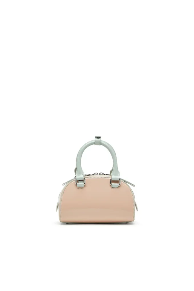 1dr dome crossbody 1DR Dome-Mini bowling çanta Naplak efektli
