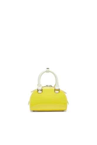 1dr dome crossbody 1DR Dome-Mini bowling çanta Naplak efektli
