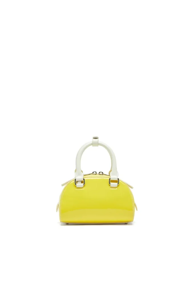 1dr dome crossbody 1DR Dome-Mini bowling çanta Naplak efektli
