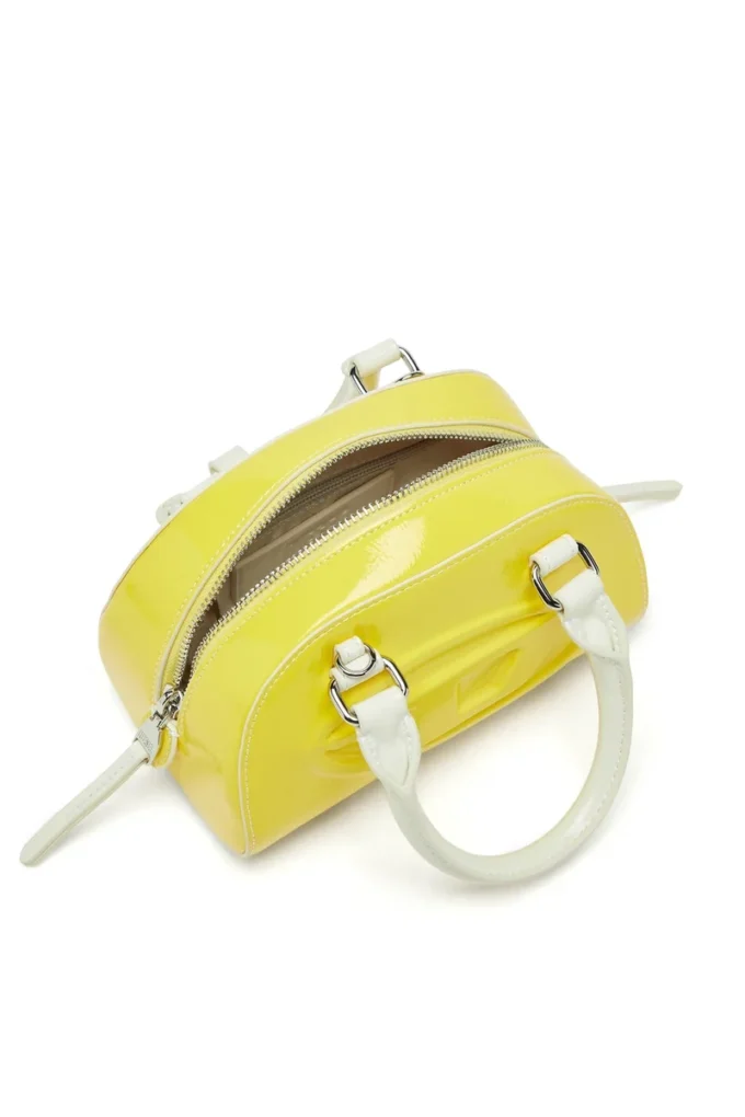 1dr dome crossbody 1DR Dome-Mini bowling çanta Naplak efektli