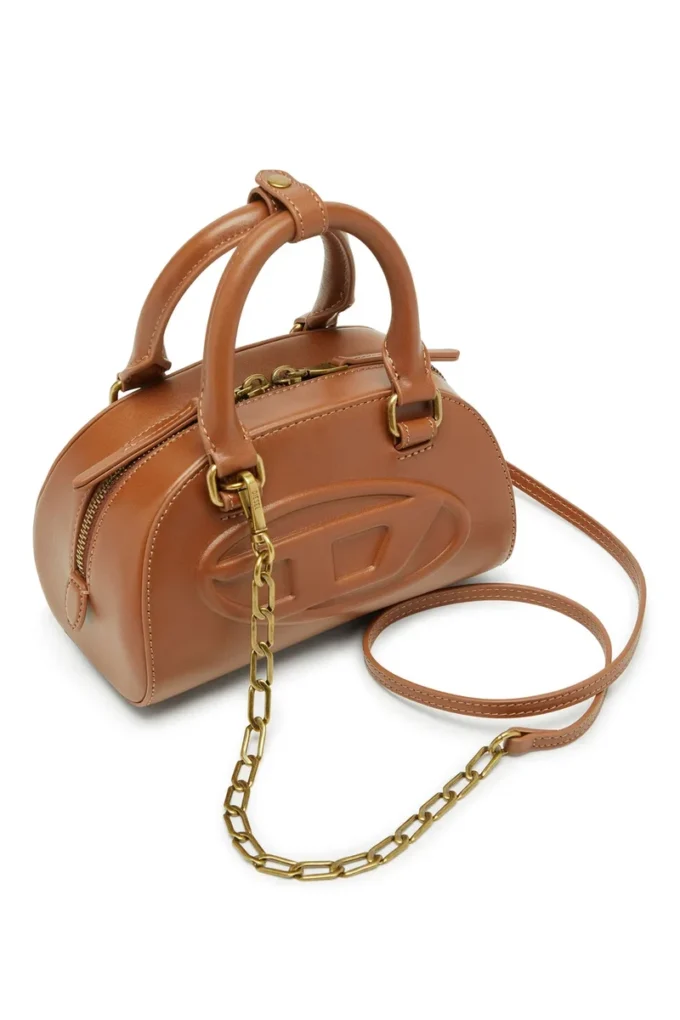 1dr dome crossbody 1DR Dome-Mini pull-up deri bowling çantası