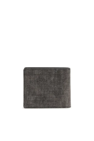1DR çift katlı bozuk para cebi 3d Yıkanmış denim cüzdan