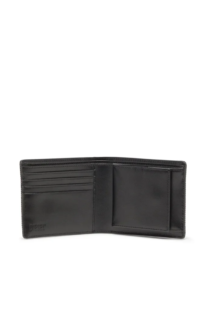 1DR çift katlı bozuk para cebi 3d Yıkanmış denim cüzdan