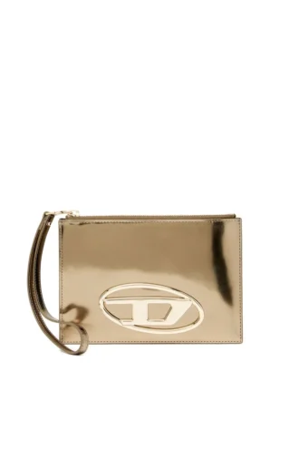 1DR pouch iii Ayna deri fermuarlı kese