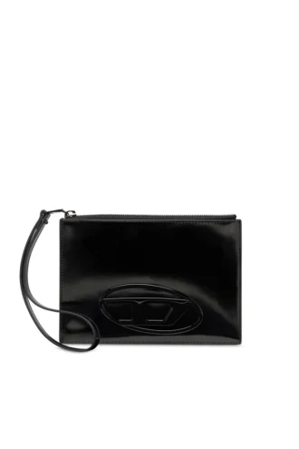 1DR pouch iii Ayna deri fermuarlı kese