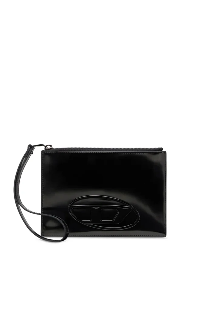 1DR pouch iii Ayna deri fermuarlı kese