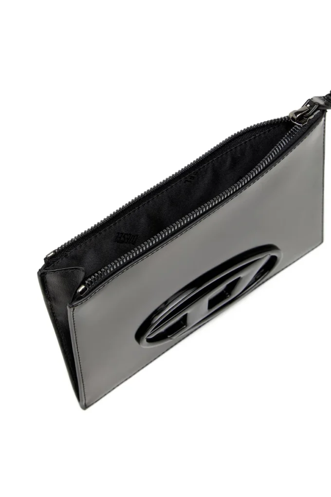 1DR pouch iii Ayna deri fermuarlı kese