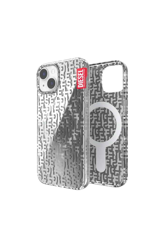 50297 kalıplı kılıf iPhone 14 için şeffaf kılıf monogram Magsafe