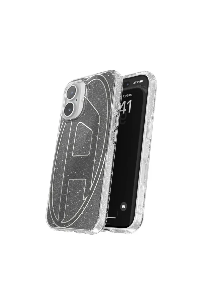 60147 aop kılıf Oval D Glitter Kılıf, iP 16 için