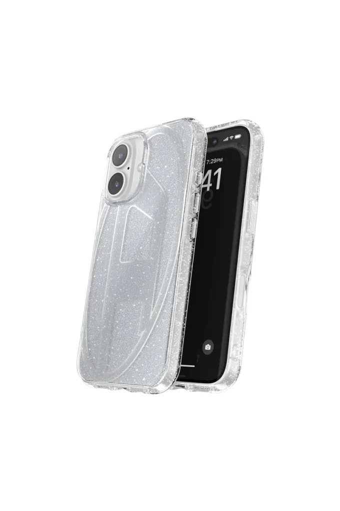 60151 aop kılıf Oval D Glitter Kılıf, iP 16 için