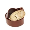 b-1dr 2.0 4 cm deri kemer, oval D plakalı