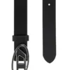 b-1dr 25 2,4 cm emaye tokalı deri kemer