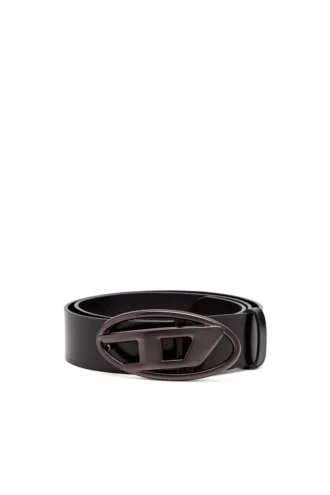 b-1dr 3,9 cm deri kemer, metalik oval D tokalı