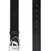 b-1dr 4 cm Oval D tokalı deri kemer