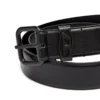 b-1dr oval d halka 3,9 cm logo plakalı süslemeli deri kemer