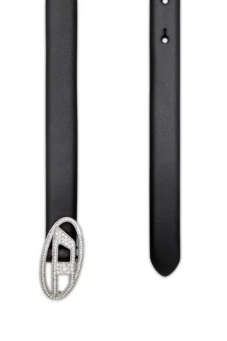 b-1dr strass 20 1,9 cm ince deri kemer, kristal tokalı