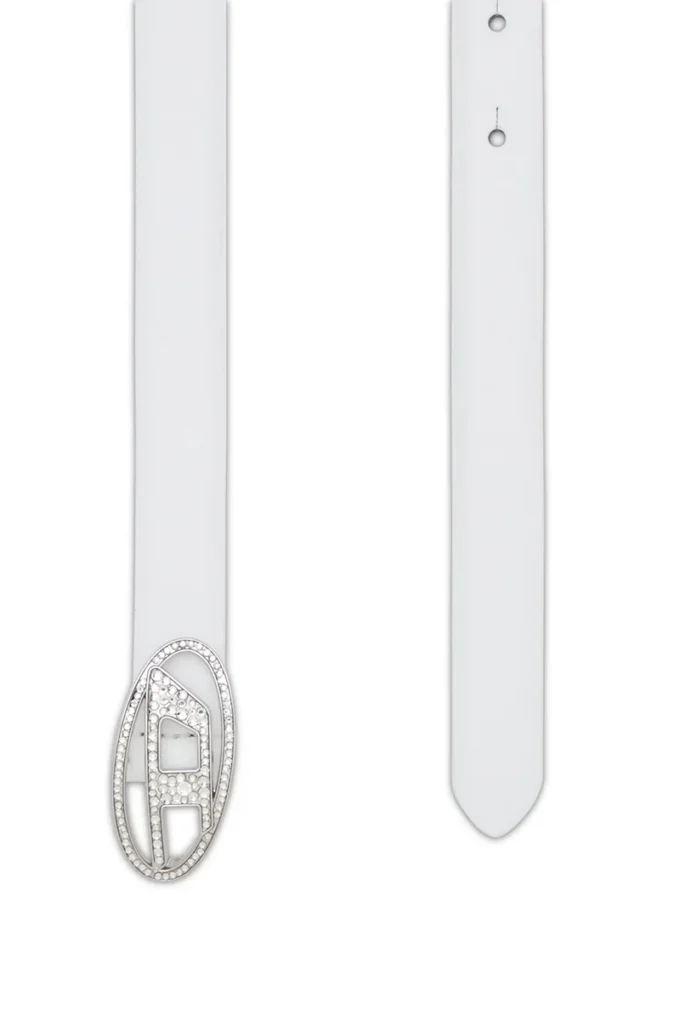 b-1dr strass 20 1,9 cm ince deri kemer, kristal tokalı