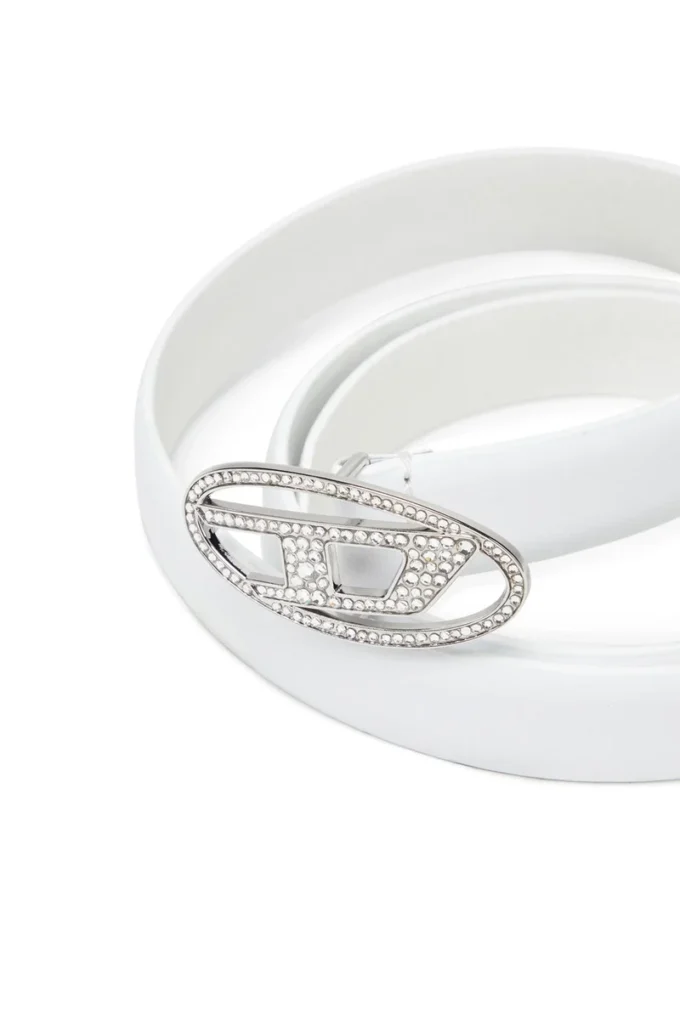 b-1dr strass 20 1,9 cm ince deri kemer, kristal tokalı