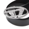 b-1dr strass 4 cm Kristal tokalı deri kemer