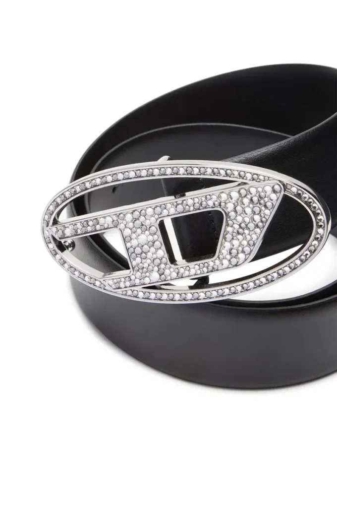 b-1dr strass 4 cm Kristal tokalı deri kemer