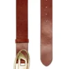 b-1dr w 4 cm deri kemer, oval D toka