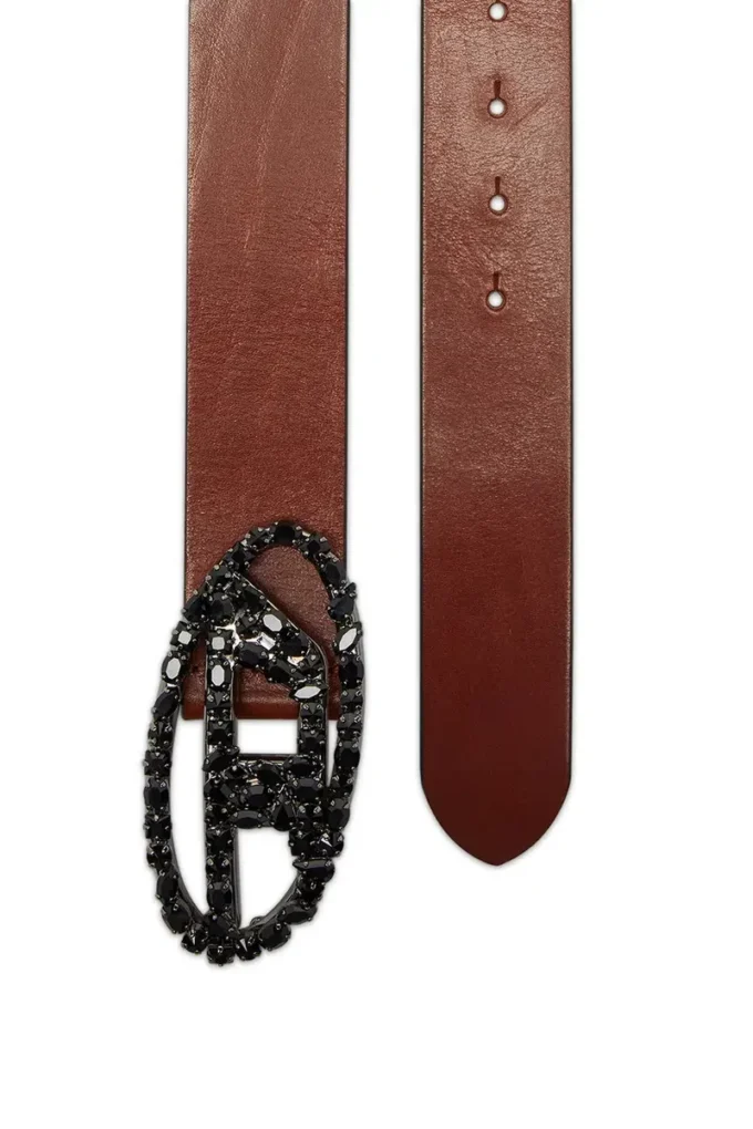 b-1dr w-crown 4 cm pull-up deri kemer, mücevher tokalı