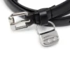 b-charm hip 1,4 cm ince deri kemer, 1DR çanta charm
