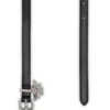 b-charm-loop 1,4 cm nappa deri kemer, logo charm’lı