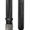 b-metal biscotto Deri kemer 4 cm, logo plakalı