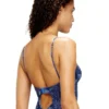 bridget-dnm Denim efektli file bodysuit