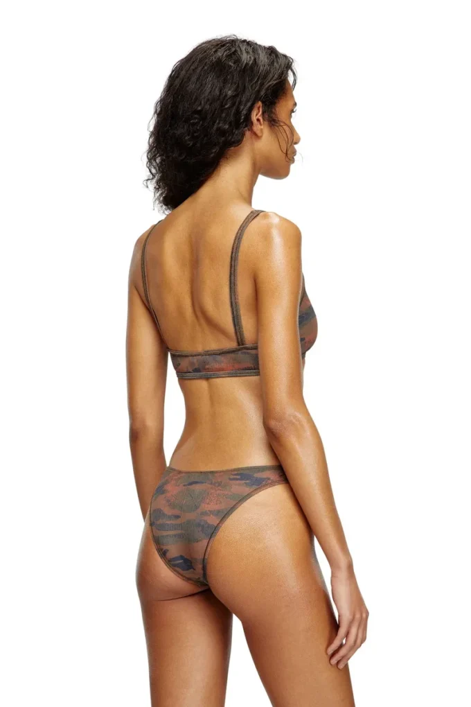 bunchy-utlt Kesik logolu kamuflaj bikini altları