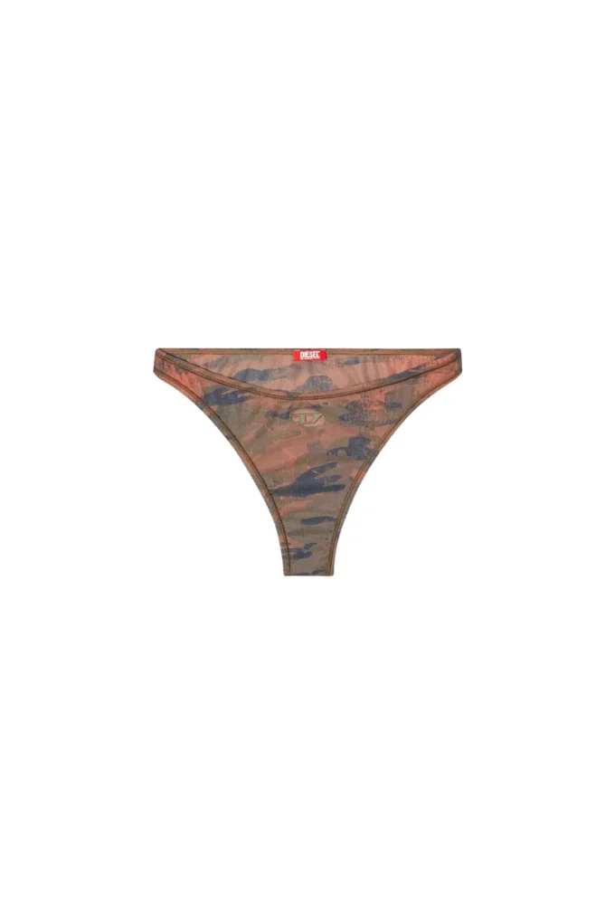 bunchy-utlt Kesik logolu kamuflaj bikini altları