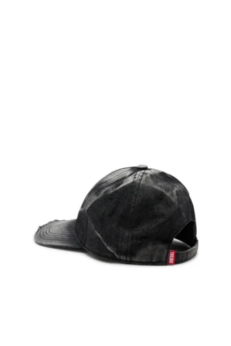 c-seymon-black Yıpranmış denim beyzbol şapkası