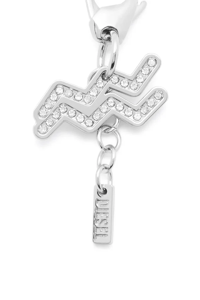 charm acquarius Rhinestones ile Metal Kova burcu charm